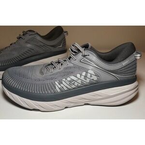 Hoka One One Men's Bondi 7 Running Shoes | Gray | Size 12.5